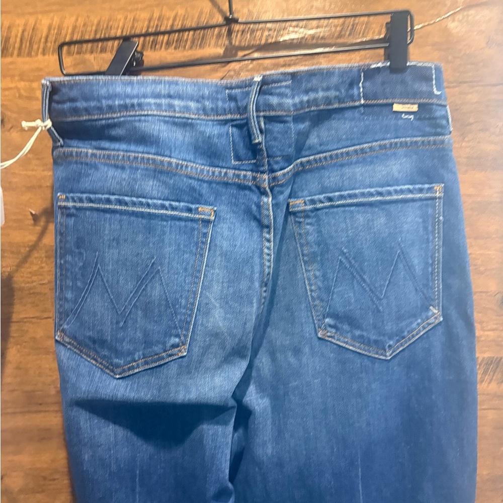 Mother The Pinch Sneak Super High Waist Wide Leg Jeans - Picture 7 of 12